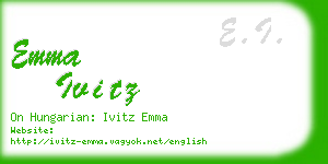 emma ivitz business card